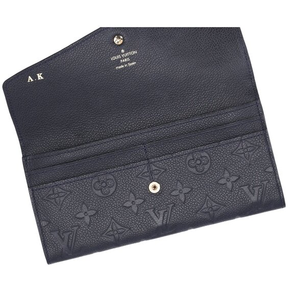 Louis Vuitton Curieuse Monogram Empreinte Long Wallet M60565 Black + Pouch - Picture 6 of 7